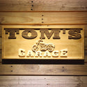 ADVPRO Name Personalized Motorcycle Garage Man Cave Wood Engraved Wooden Sign wpa0217-tm - 18.25