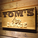 ADVPRO Name Personalized Motorcycle Garage Man Cave Wood Engraved Wooden Sign wpa0217-tm - 26.75