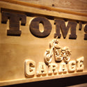 ADVPRO Name Personalized Motorcycle Garage Man Cave Wood Engraved Wooden Sign wpa0217-tm - Details 2