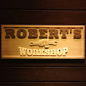 ADVPRO Name Personalized Workshop Garage Man Cave Wood Engraved Wooden Sign wpa0218-tm - 18.25