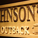 ADVPRO Name Personalized Outback Bar Beer Wood Engraved Wooden Sign wpa0223-tm - Details 3
