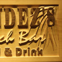 ADVPRO Name Personalized Beach BAR Umbrella Wood Engraved Wooden Sign wpa0233-tm - Details 1
