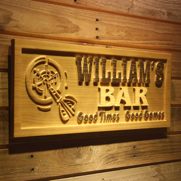 ADVPRO Name Personalized BAR Dart Games Wood Engraved Wooden Sign wpa0235-tm - 23