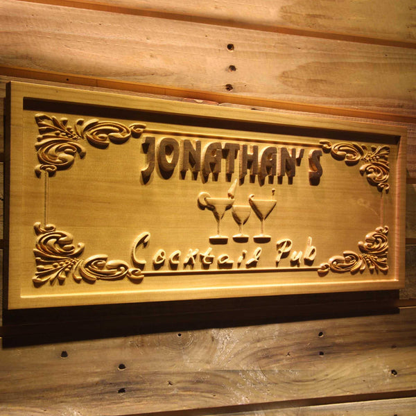 ADVPRO Name Personalized Cocktail Pub Wine VIP Room Wood Engraved Wooden Sign wpa0238-tm - 23