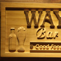 ADVPRO Name Personalized BAR & Grill Good Food Great Beer Wood Engraved Wooden Sign wpa0241-tm - Details 1