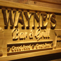ADVPRO Name Personalized BAR & Grill Good Food Great Beer Wood Engraved Wooden Sign wpa0241-tm - Details 2
