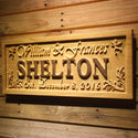 ADVPRO Personalized Last Name Rustic Home D‚cor Wood Engraving Custom Wedding Gift Couples Established Wooden Signs wpa0247-tm - 26.75