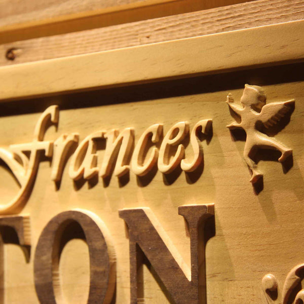 ADVPRO Personalized Last Name Rustic Home D‚cor Wood Engraving Custom Wedding Gift Couples Established Wooden Signs wpa0247-tm - Details 2