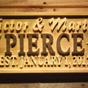 ADVPRO Personalized Custom Wedding Anniversary Family Sign Surname Last First Name Love Angel Home D‚cor Housewarming Gift 5 Year Wood Wooden Signs wpa0250-tm - Details 3
