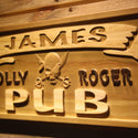 ADVPRO Name Personalized Jolly Roger Pub Bar Game Room Wood Engraved Wooden Sign wpa0266-tm - Details 2