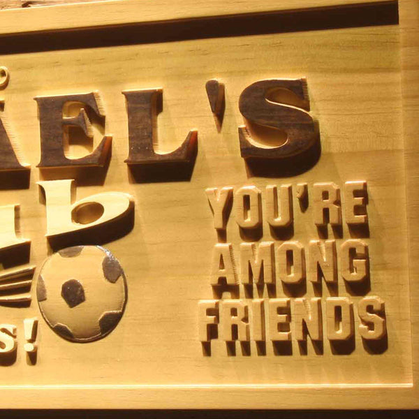 ADVPRO Name Personalized Soccer Pub Cheers Sport Bar Den Club Wood Engraved Wooden Sign wpa0268-tm - Details 3