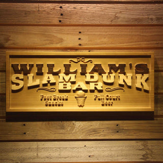 ADVPRO Name Personalized SLAM Dunk BAR Basketball Game Sport Room Wood Engraved Wooden Sign wpa0269-tm - 18.25