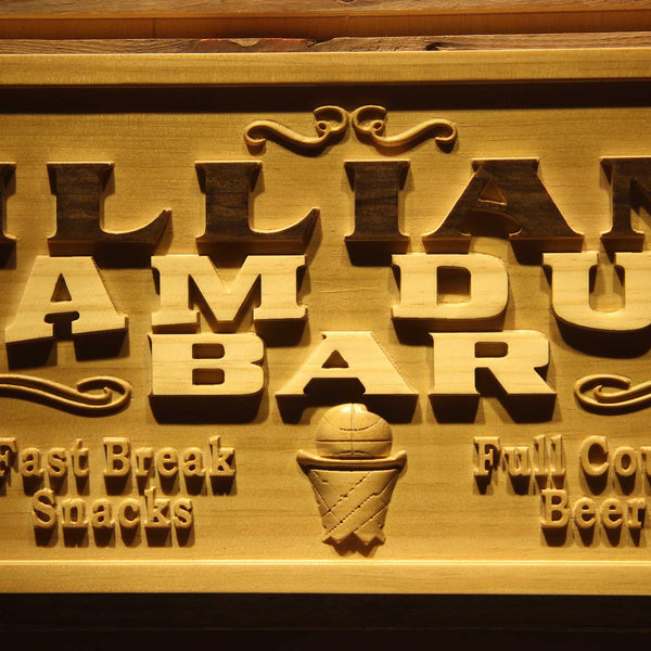 ADVPRO Name Personalized SLAM Dunk BAR Basketball Game Sport Room Wood Engraved Wooden Sign wpa0269-tm - Details 1