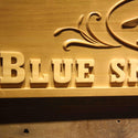 ADVPRO Name Personalized Blue Skies Tavern Vintage Airplane Man Cave Gifts Wood Engraved Wooden Sign wpa0271-tm - Details 2