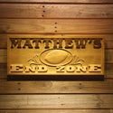 ADVPRO Name Personalized American Football END Zone National Game Sport Bar Wood Engraved Wooden Sign wpa0273-tm - 18.25
