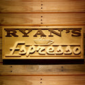 ADVPRO Name Personalized Espresso Coffee Shop Kitchen Housewarming Gifts Wood Engraved Wooden Sign wpa0277-tm - 18.25