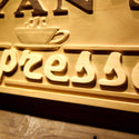 ADVPRO Name Personalized Espresso Coffee Shop Kitchen Housewarming Gifts Wood Engraved Wooden Sign wpa0277-tm - Details 2