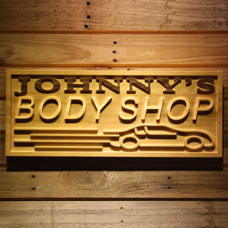 ADVPRO Name Personalized Body Shop Car Repair Decoration Garage Man Cave Wood Engraved Wooden Sign wpa0278-tm - 18.25