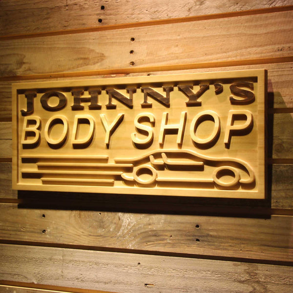 ADVPRO Name Personalized Body Shop Car Repair Decoration Garage Man Cave Wood Engraved Wooden Sign wpa0278-tm - 26.75