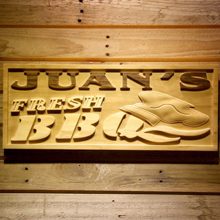 ADVPRO Name Personalized BBQ Barbecue Garden Housewarming Gifts Wood Engraved Wooden Sign wpa0279-tm - 18.25
