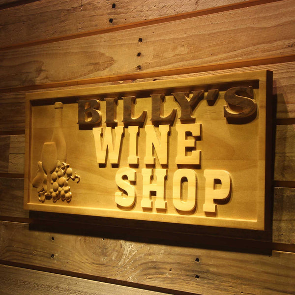 ADVPRO Name Personalized Wine Shop Home Bar Gifts Housewarming Wood Engraved Wooden Sign wpa0281-tm - 26.75