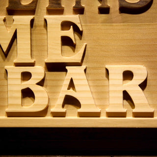 ADVPRO Name Personalized Home BAR Cheers Beer Ale Wine Cocktails D‚cor Gifts Wood Engraved Wooden Sign wpa0286-tm - Details 2
