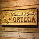 ADVPRO Personalized Last Name Initial Inside Heart Home D‚cor Wood Custom Wedding Gift Couples Established Wooden Signs wpa0303-tm - 26.75