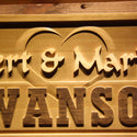 ADVPRO Personalized Last Name Simple Heart Home D‚cor Wood Custom Wedding Gift Couples Established Wooden Signs wpa0304-tm - Details 1