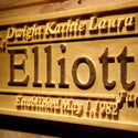 ADVPRO Personalized Custom Wedding Anniversary Family Sign Surname Last First Name Heart Home D‚cor Housewarming Gift 5 Year Wood Wooden Signs wpa0311-tm - Details 3