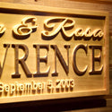 ADVPRO Personalized Last Name Rustic Home D‚cor Wood Engraving Custom Wedding Gift Couples Den Gift Wooden Signs wpa0314-tm - Details 3