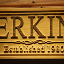 ADVPRO Family Name Personalized with Established Year Wedding Gift Wood Engraved Wooden Sign wpa0321-tm - Details 1