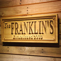ADVPRO Personalized Wedding Gift Last Name Established Sign Family Name Signs Custom Wood Sign Carved Wooden Sign 3D 5 Year wpa0322-tm - 26.75