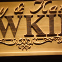 ADVPRO Personalized Wedding Gift Last Name Established Sign Family Name Signs Custom Wood Sign Carved Wooden Sign 3D 5 Year Couple Last Name Sign wpa0324-tm - Details 1