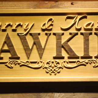 ADVPRO Personalized Wedding Gift Last Name Established Sign Family Name Signs Custom Wood Sign Carved Wooden Sign 3D 5 Year Couple Last Name Sign wpa0324-tm - Details 3