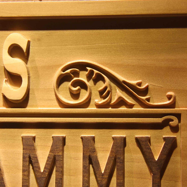 ADVPRO Personalized Family Name Sign Personalized Wedding Gifts Wall Art Rustic Home Decor Custom Carved Wooden Signs Couples 5 Year wpa0325-tm - Details 2
