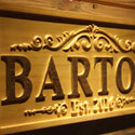 ADVPRO Personalized Wedding Gift Last Name Established Sign Family Name Signs Custom Wood Sign Carved Wooden Sign 3D 5 Year Couple Last Name Sign wpa0333-tm - Details 2
