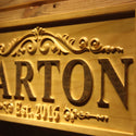 ADVPRO Personalized Wedding Gift Last Name Established Sign Family Name Signs Custom Wood Sign Carved Wooden Sign 3D 5 Year Couple Last Name Sign wpa0333-tm - Details 3