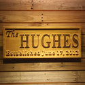 ADVPRO Family Name Personalized with Established Date Wedding Gift Wood Engraved Wooden Sign wpa0335-tm - 18.25
