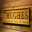 ADVPRO Family Name Personalized with Established Date Wedding Gift Wood Engraved Wooden Sign wpa0335-tm - 26.75