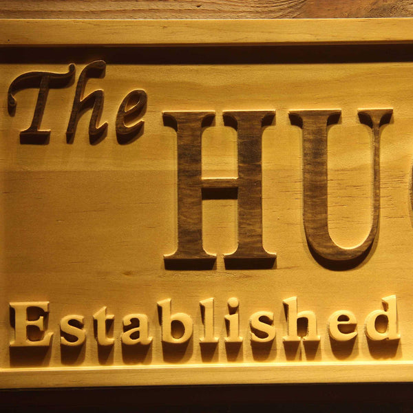 ADVPRO Family Name Personalized with Established Date Wedding Gift Wood Engraved Wooden Sign wpa0335-tm - Details 1
