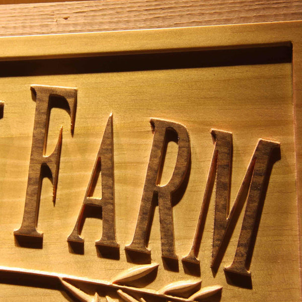 ADVPRO Farm D‚cor Rustic Your Name Personalized House D‚cor Housewarming Gifts 3D Wood Engraved Wooden Sign wpa0336-tm - Details 2