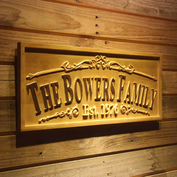 ADVPRO Family Last Name Personalized Established Year Housewarming Gifts Wood Engraved Wooden Sign wpa0338-tm - 23
