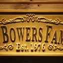 ADVPRO Family Last Name Personalized Established Year Housewarming Gifts Wood Engraved Wooden Sign wpa0338-tm - Details 1