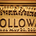 ADVPRO Cead Mile Failte Family Name Personalized Established Date One Hundred Thousand Welcomes 3D Wood Engraved Wooden Sign wpa0341-tm - Details 1