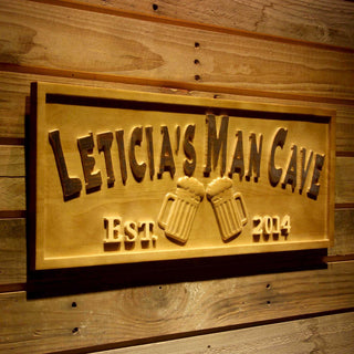 ADVPRO Name Personalized Man CAVE Bar Pub Cheers Housewarming Birthday Gifts Wood Engraved Wooden Sign wpa0347-tm - 23