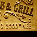 ADVPRO Name Personalized Pub & Grill Home Bar Gifts Wood Engraved Wooden Sign wpa0357-tm - Details 2