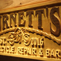 ADVPRO Name Personalized Motorcycle Repair & BAR Man Cave Garage Gifts Wood Engraved Wooden Sign wpa0361-tm - Details 3