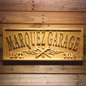 ADVPRO Name Personalized Garage with Established Year Man Cave Gifts Wood Engraved Wooden Sign wpa0362-tm - 18.25
