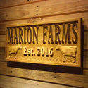 ADVPRO Name Personalized Farm Cows Grass House Decoration Gifts Wood Engraved Wooden Sign wpa0367-tm - 26.75