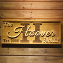 ADVPRO Big Initial Family Name Personalized Anniversary with Established Year Gifts Wood Engraved Wooden Sign wpa0369-tm - 18.25